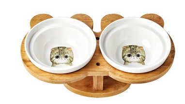 Elegant Ceramic Cat Bowl: Stylish, Durable, and Easy to Clean! - Decent Meow