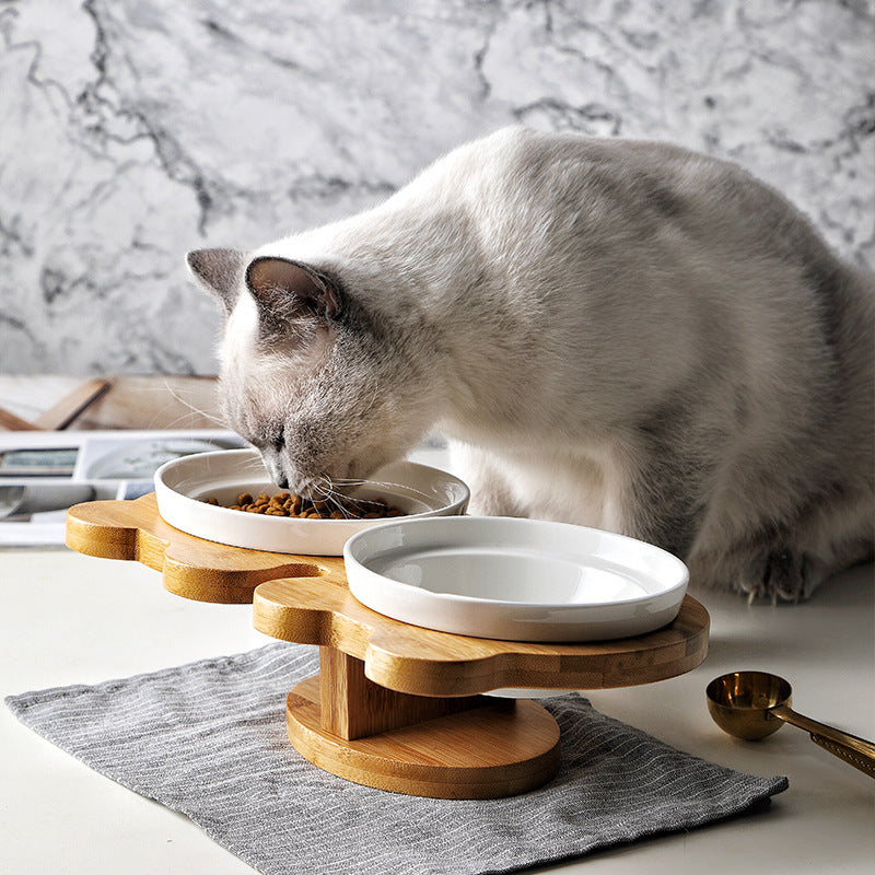 Elegant Ceramic Cat Bowl: Stylish, Durable, and Easy to Clean! - Decent Meow