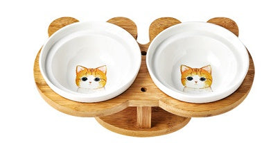 Elegant Ceramic Cat Bowl: Stylish, Durable, and Easy to Clean! - Decent Meow