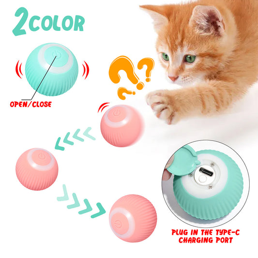 Smart Rolling Ball: Endless Fun for Curious Cats & Kittens!