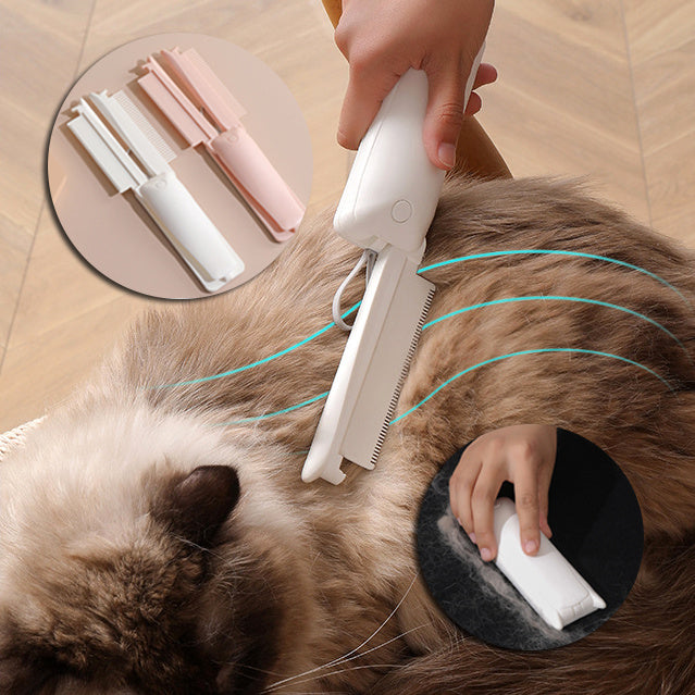 3-in-1 Magic Grooming Brush: Flawless Fur, Zero Mess!! - Decent Meow