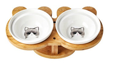 Elegant Ceramic Cat Bowl: Stylish, Durable, and Easy to Clean! - Decent Meow